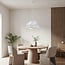 Moderne hanglamp wit met steeneffect in Wabi Sabi stijl - Nami, Ø52 cm