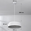 Minimalistische Wabi Sabi hanglamp Hinoto met wit steeneffect - Ø40 cm
