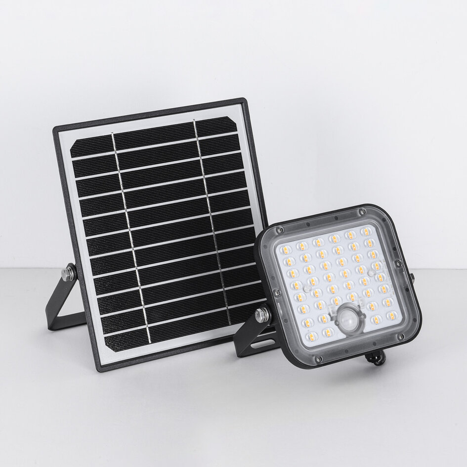 10W solar LED floodlight voor buiten met sensor - Calem
