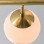Design plafondlamp Osem goud met marmerlook bollen, 8-lichts