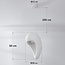 Wabi Sabi hanglamp Hana met wit steeneffect - Ø28 x 50 cm