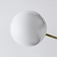 Plafondlamp Sest goud met marmerlook bollen, 6-lichts
