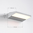 Draaibare wandlamp buiten Argento - zilver