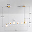 Design hanglamp Marcus 6-lichts L-vorm met melkwit glas