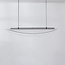 Design hanglamp Flectra met 3-staps dimbare LEDs en rasterpatroon - zwart