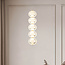 Dimbare hanglamp met gouden details, 5-lichts - Aella