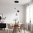 Art Deco hanglamp Ceylin -  3-staps dimbaar en verschillende kleuren glas