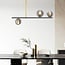 Design hanglamp Danny 3-lichts met glazen bollen