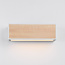 Solar buitenwandlamp Garcia - wit met licht hout