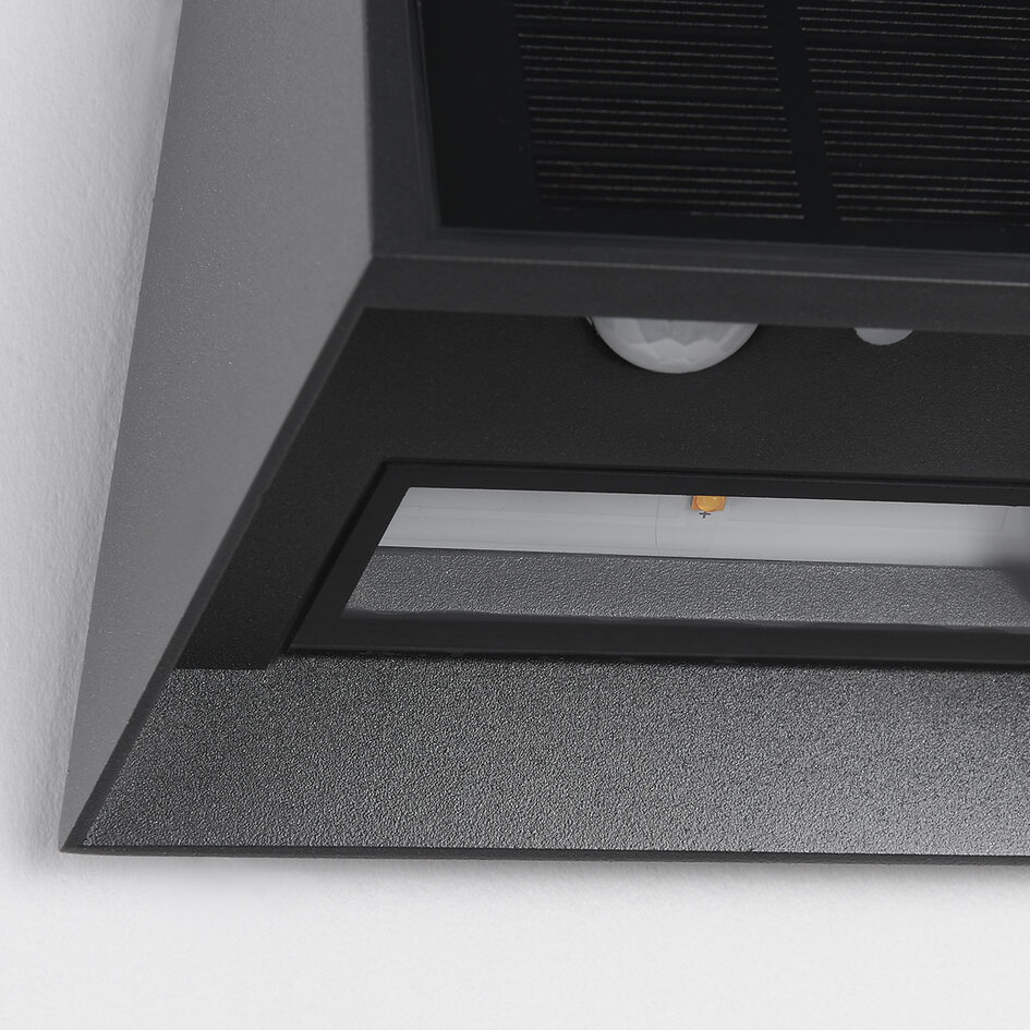 Solar buiten wandlamp met sensor Sonia