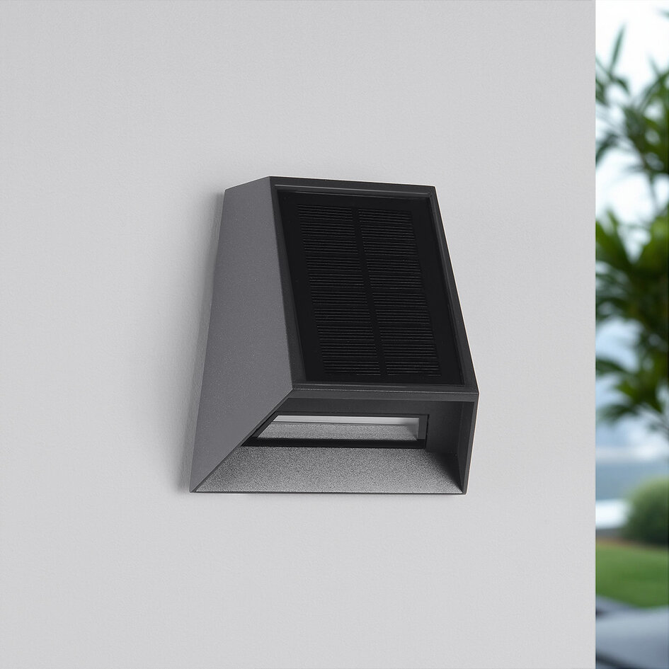 Solar buiten wandlamp met sensor Sonia