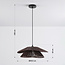 Hanglamp Osaka van handgevlochten touw - chocolade bruin