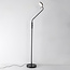 Vloerlamp Lumina zwart met geïntegreerde LEDs en aanpasbare kleurtemperatuur