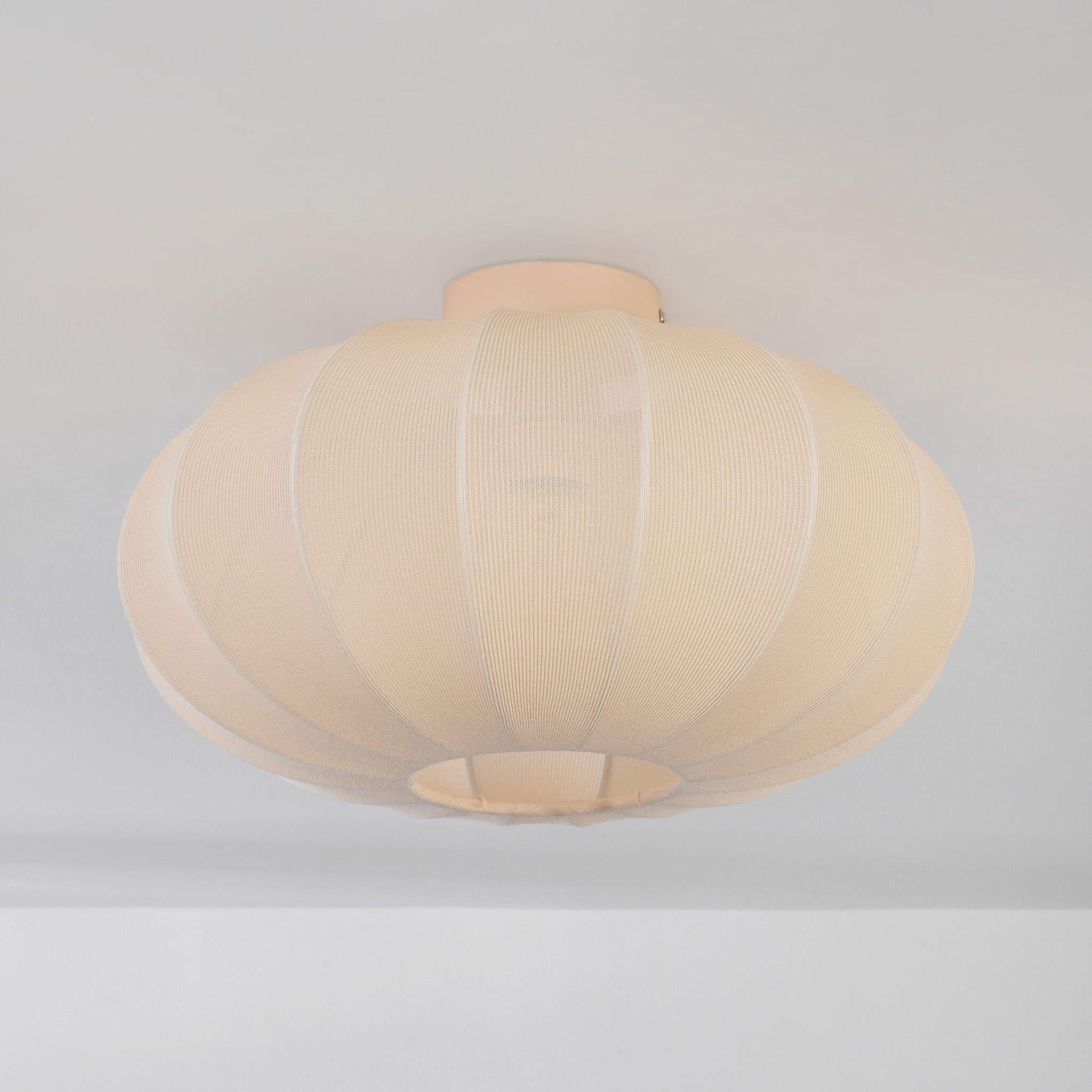 Moderne linnen plafondlamp Steinhauer Prestige Chic bruin