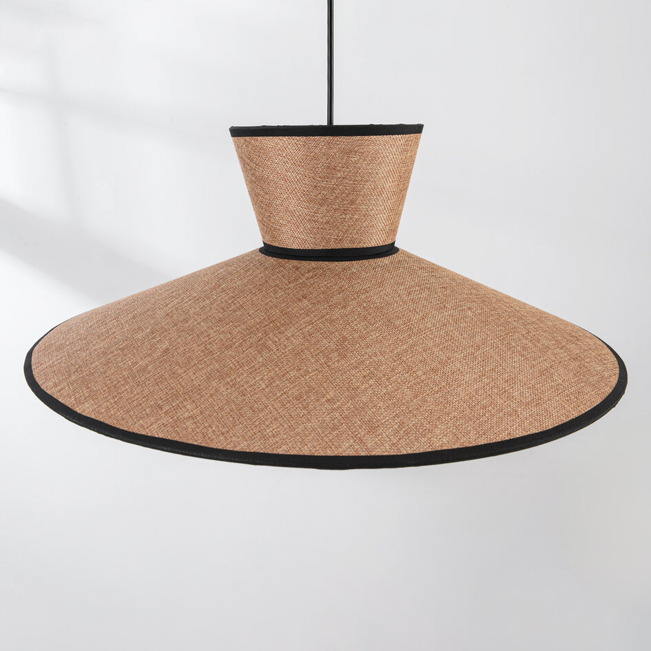 Hanglamp Zenith in Japandi stijl met natuurlijke kap