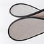Design hanglamp Sapca, beige linnen met zwarte accenten