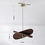 Moderne hanglamp bruin, 1-lichts - Linha