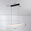 Hanglamp Flectra met geïntegreerde LED en rasterpatroon - zwart