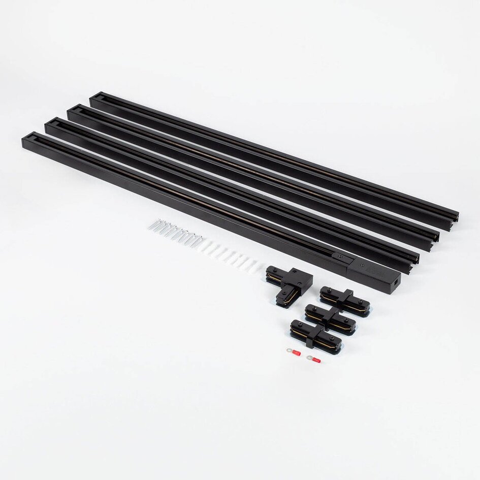 1-fase railsysteem Vexa 3 meter met smalle G9 spots en matte diffuser