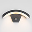 Design buitenwandlamp Vic met sensor - zwart met geïntegreerde LED