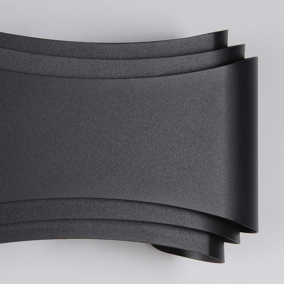 Moderne buitenwandlamp zwart - Ann