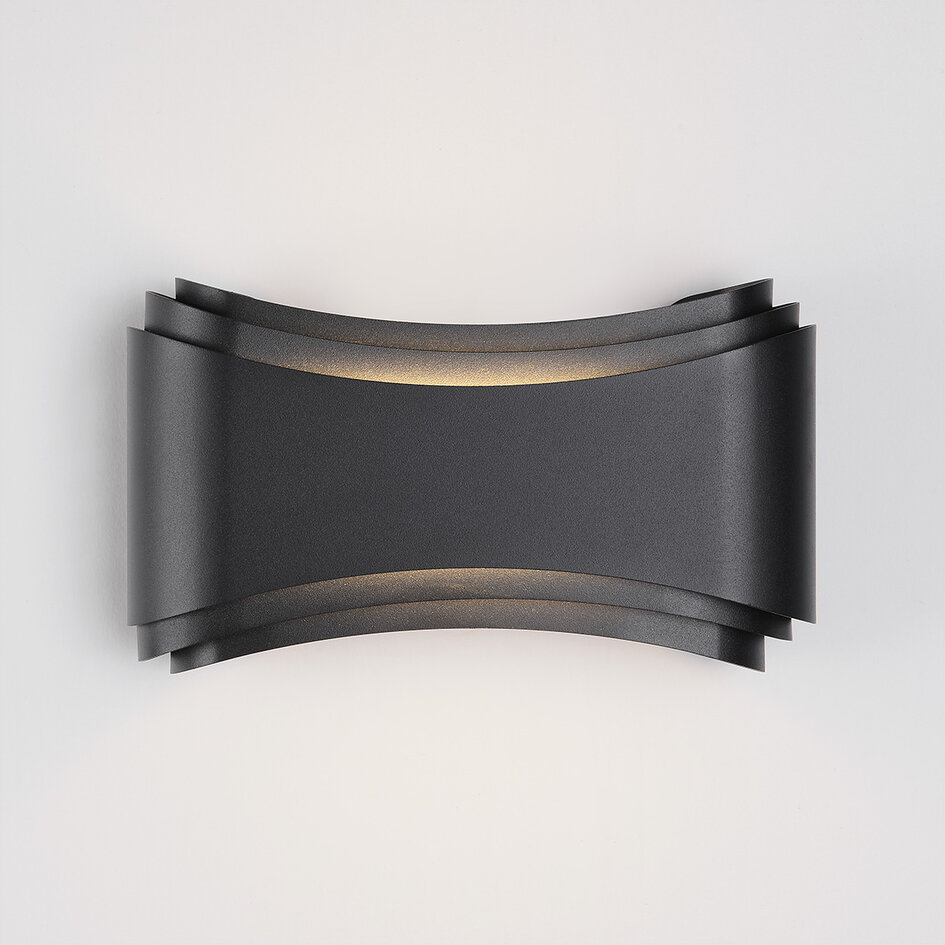 Moderne buitenwandlamp zwart - Ann