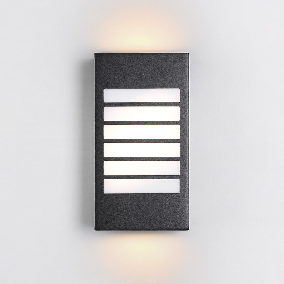 Buitenwandlamp IP44 Pearlie - zwart