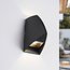 Design muurlamp buiten Romy- 2-lichts