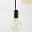 3-lichts moderne snoerpendel Illumine - zwart (excl. E27 lampen)
