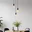 3-lichts snoerpendel Illumine - zwart (excl. E27 lampen)