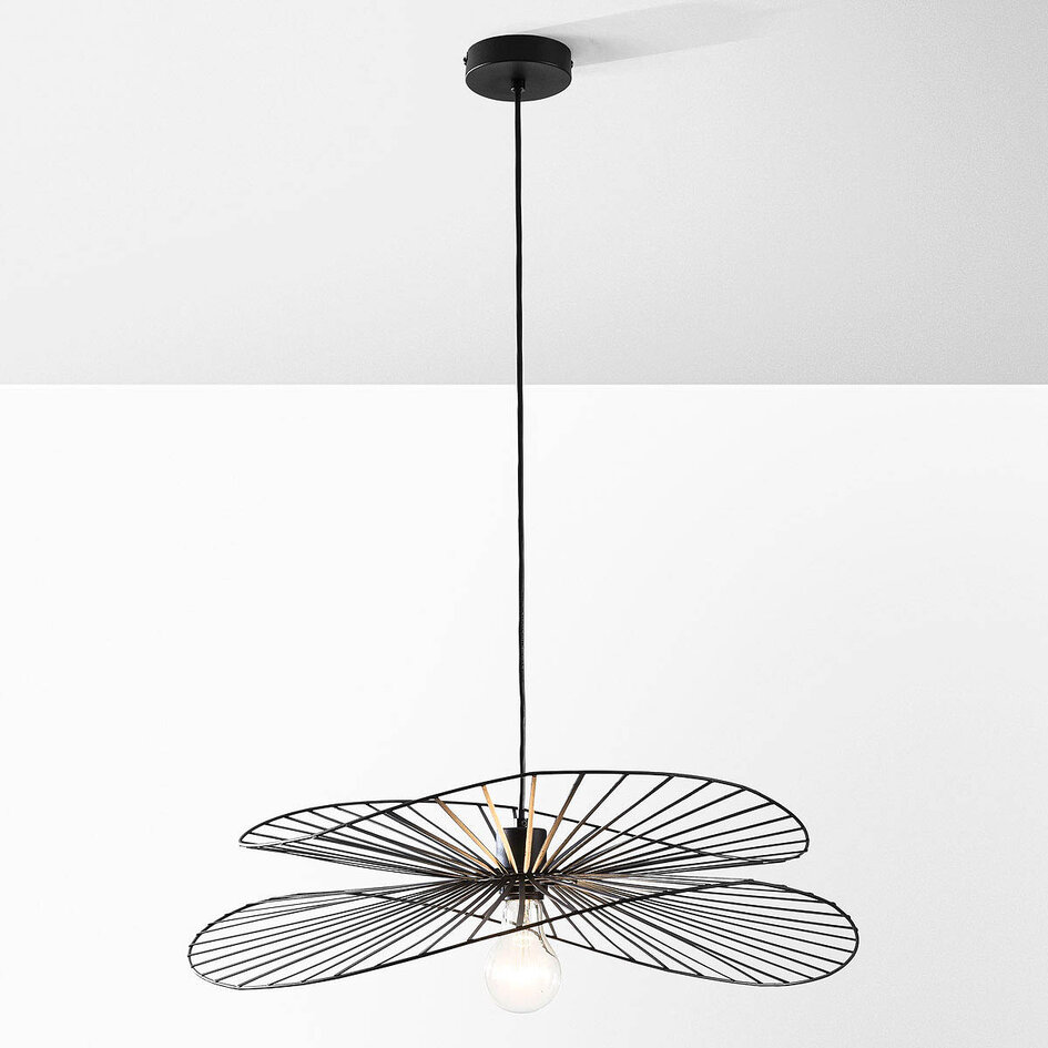 Hanglamp Novaire in zwart metaal