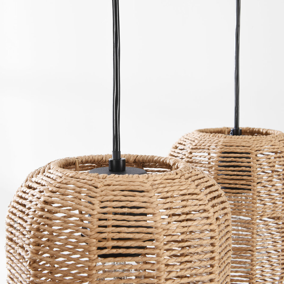 Japandi hanglamp Terre 3-lichts