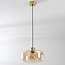 Hanglamp Shade - goud en amber glas