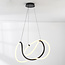 Design hanglamp Lunara met geïntegreerde 3-staps dimbare LEDs - zwart
