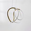 Design hanglamp Lunara met geïntegreerde 3-staps dimbare LEDs - goud