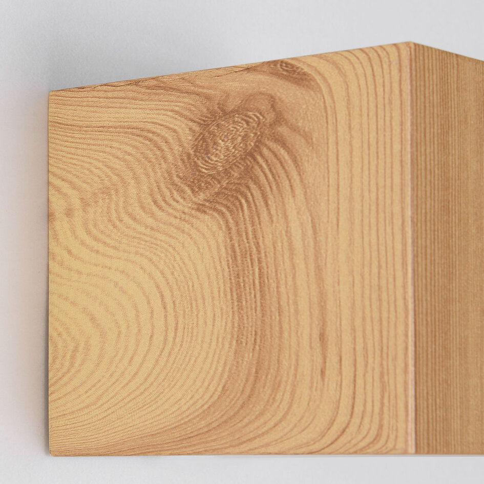 Elegante wandlamp voor buiten in houtlook - Giulia