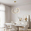 Design hanglamp Lunara met geïntegreerde 3-staps dimbare LEDs - goud