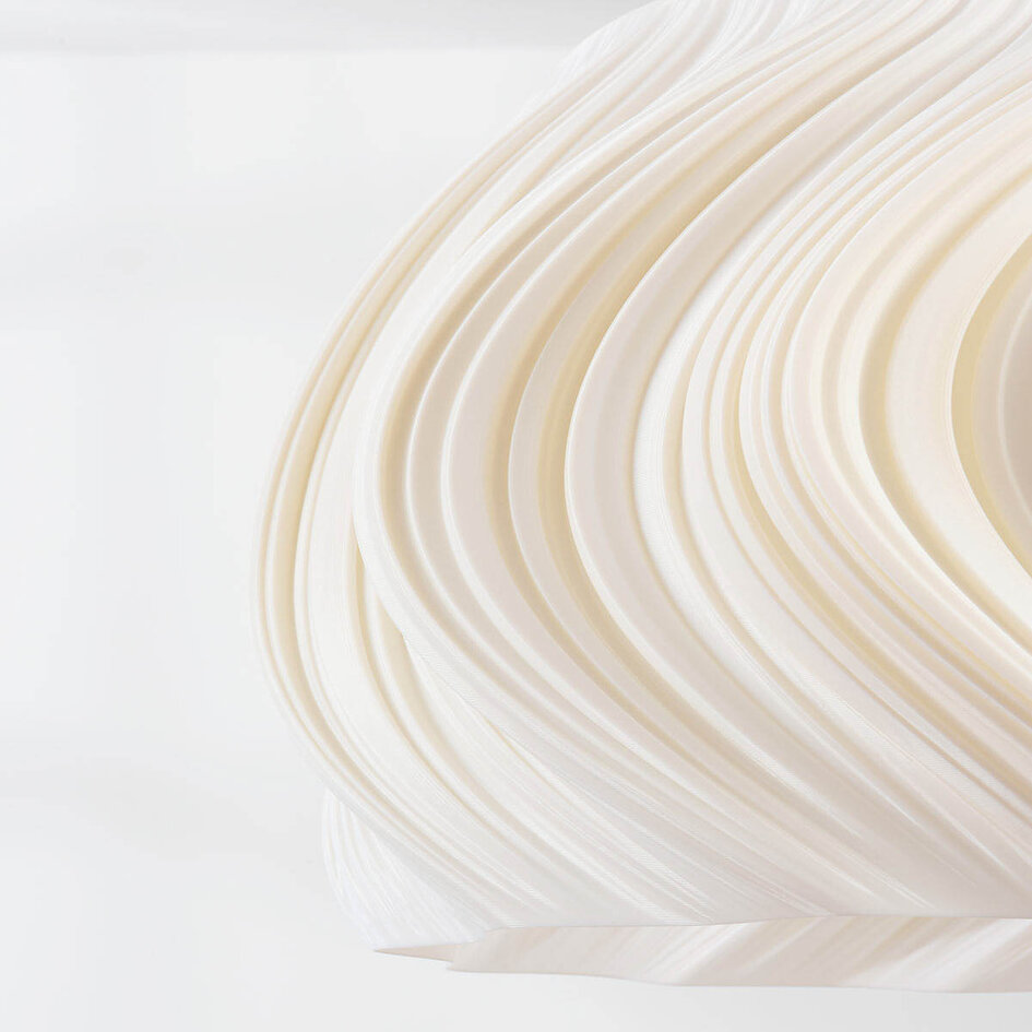 3D geprinte hanglamp Skrive in golvend design