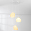 3-lichts hanglamp Dayin 3D geprint - golvend design