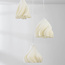 3-lichts hanglamp Inswa 3D geprint - golvend design