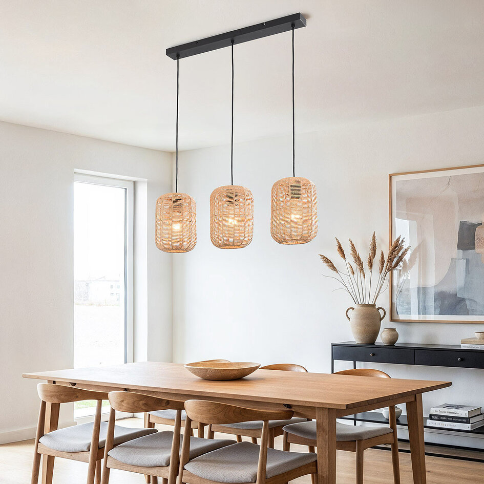 Japandi hanglamp Terre 3-lichts