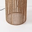 Vloerlamp Papira met stoffen kap