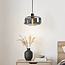 Hanglamp Shade - zwart en smoke glas