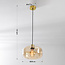 Hanglamp Shade - goud en amber glas