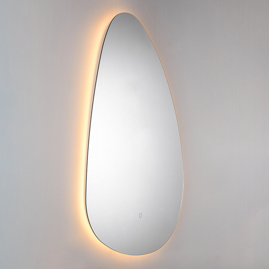 Badkamerspiegel Glimmer 60 x 90 cm – touch dimbaar, kleurinstelbaar met verwarming