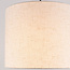 Zwarte staande lamp met linnen kap - Hygge