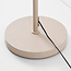 Vloerlamp Iki in beige met 2 draaibare spots en geïntegreerde LED