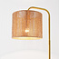 Vloerlamp Kiri met natuurlijke lampenkap