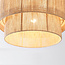 Plafondlamp Fika met gevlochten hennep kap