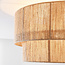 Plafondlamp Fika met gevlochten hennep kap